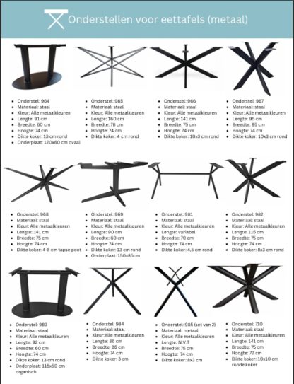 Eettafel Kiezel - Afbeelding 12