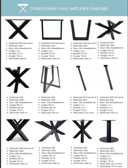 Eettafel Kiezel - Afbeelding 9