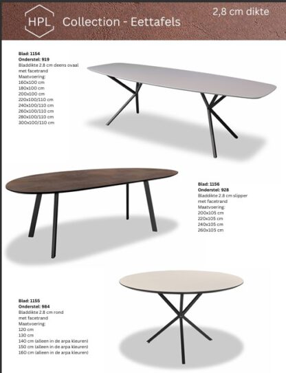 Eikenhouten eettafel slipper model - Afbeelding 16